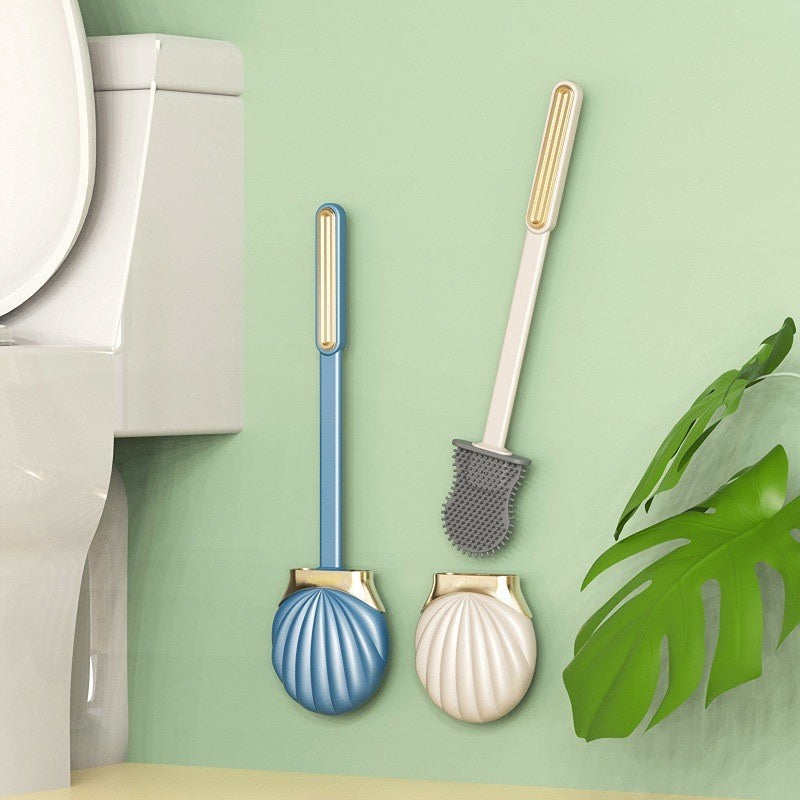 Long Handle Silicone Flat Toilet Brush