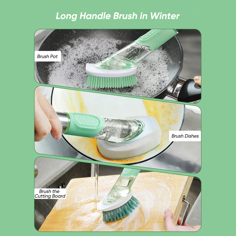 Cleaning Tools Silicone Dish Brush for Kitchen Soap