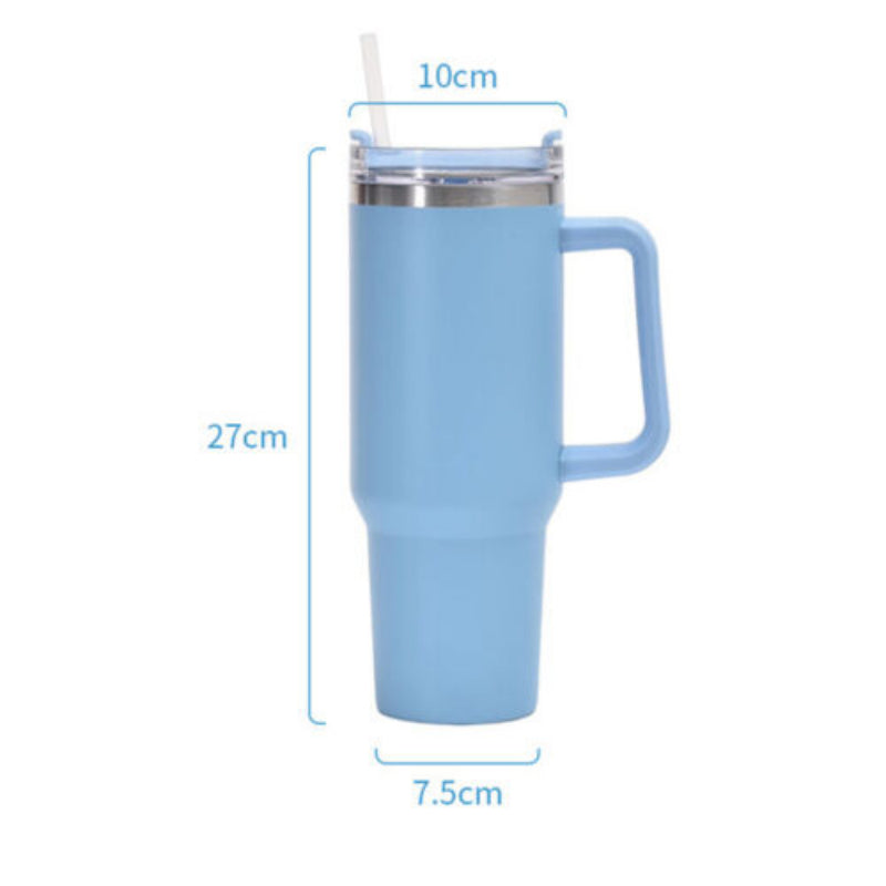 40oz Mug Tumbler With Handle Insulated Tumbler With Lids