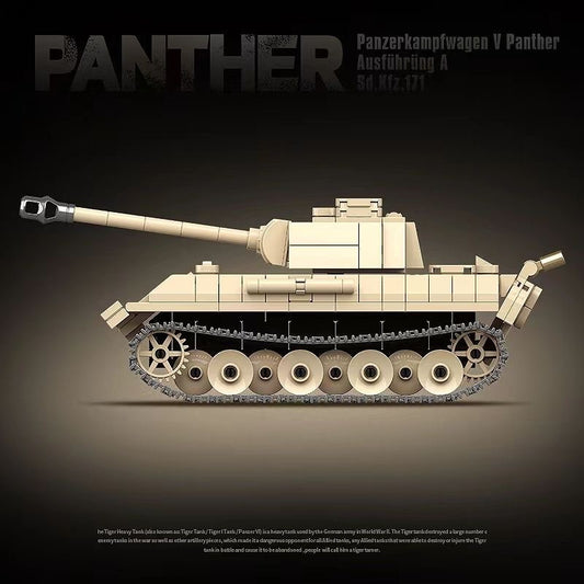 WW2 Military Panzer Panther Medium Tank