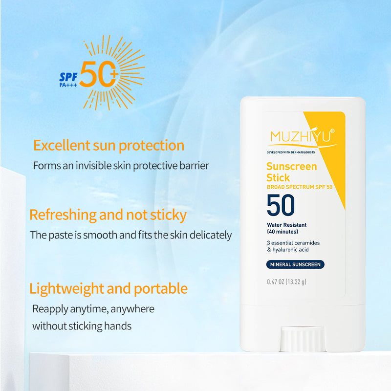 Private Label Oem Natural Vegan Stick Sunscreen Sunblock Spf 50 Moisturizing