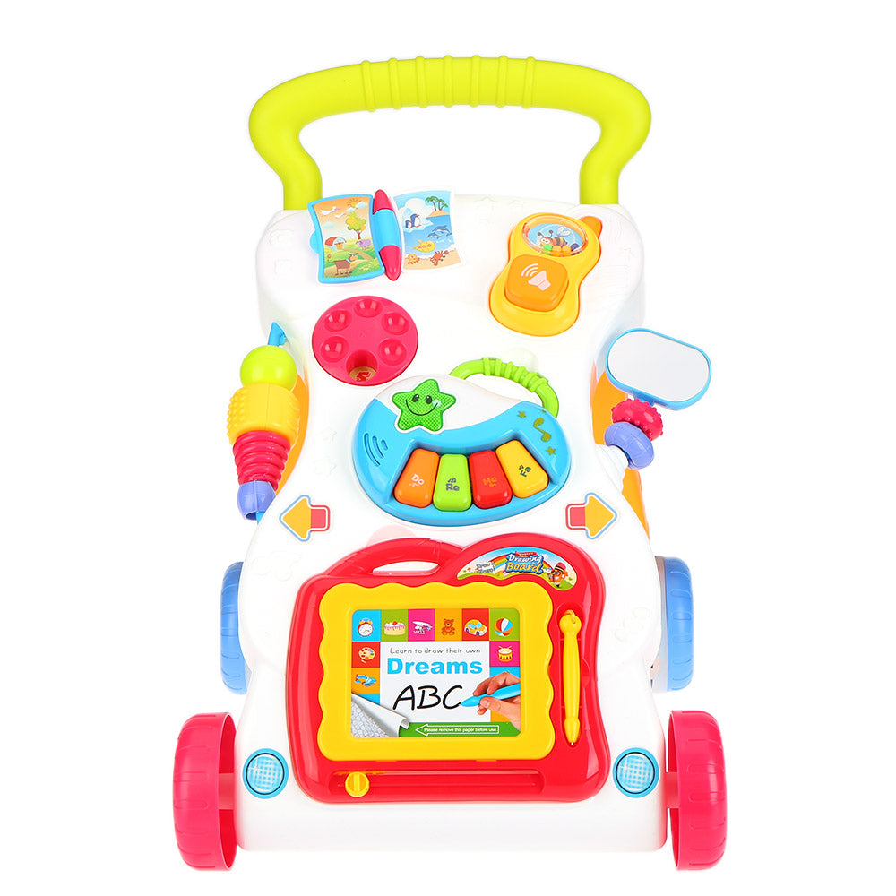 2 Types Multifuctional Baby Walker Toys Sit