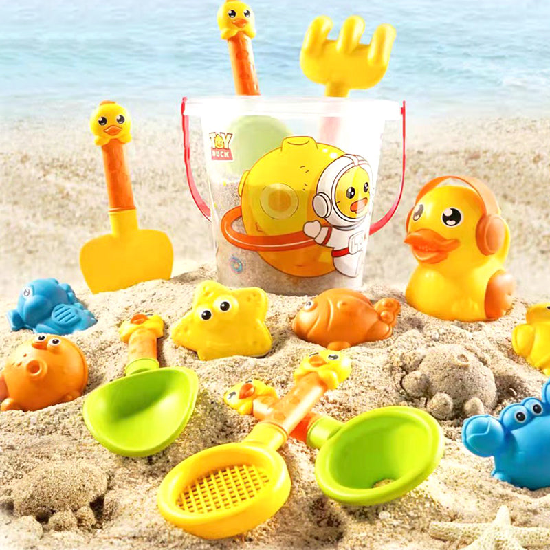 Summer Beach Toys for Kids Bucket Set with Cute Animal Model