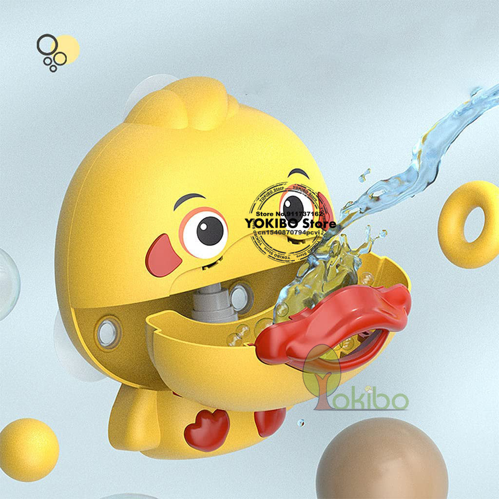 Baby Bath Toys Bubble Machine Duck Crabs Frog