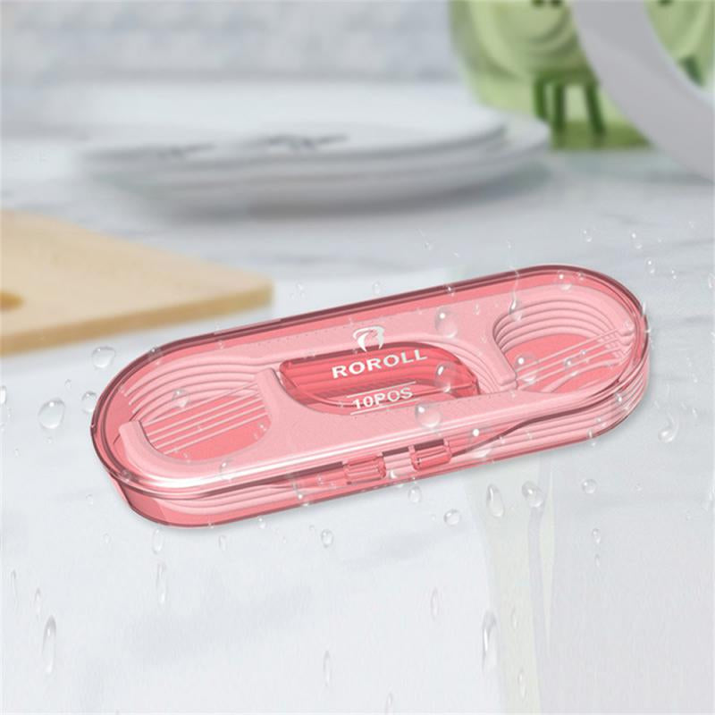 10pcs Disposable Floss Box Household Personal Oral Health Care