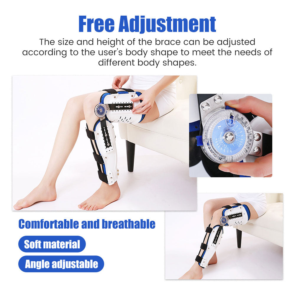 Orthopedic Knee Joint Support Adjustable Hinged Knee Leg Brace Protector