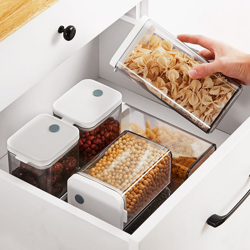 Meterga Food Storage Container, Refrigerator Spaghetti Storage Box