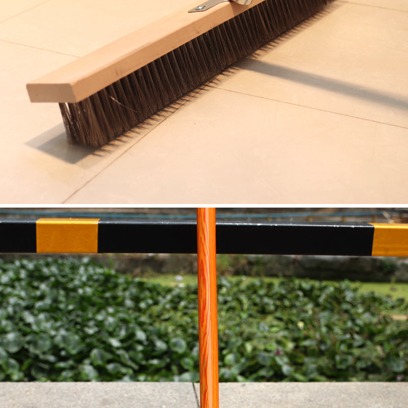 Stainless steel wire brushes cleaning the ground swimming pool roof moss wooden handle cleaning brush