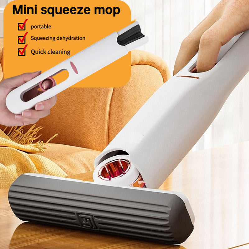 Cleaning Mop Portable Mini Squeeze Mop Kitchen Car Cleaning Brush