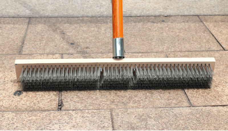 Stainless steel wire brushes cleaning the ground swimming pool roof moss wooden handle cleaning brush