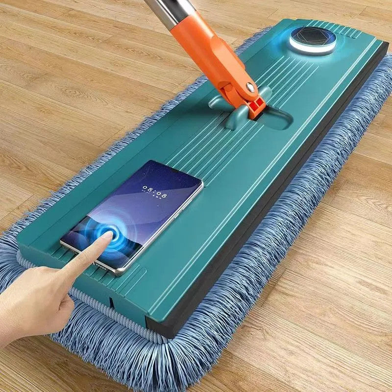 New Magic Hand-free Mop for Wash Floor with Microfiber Cloth Domestic