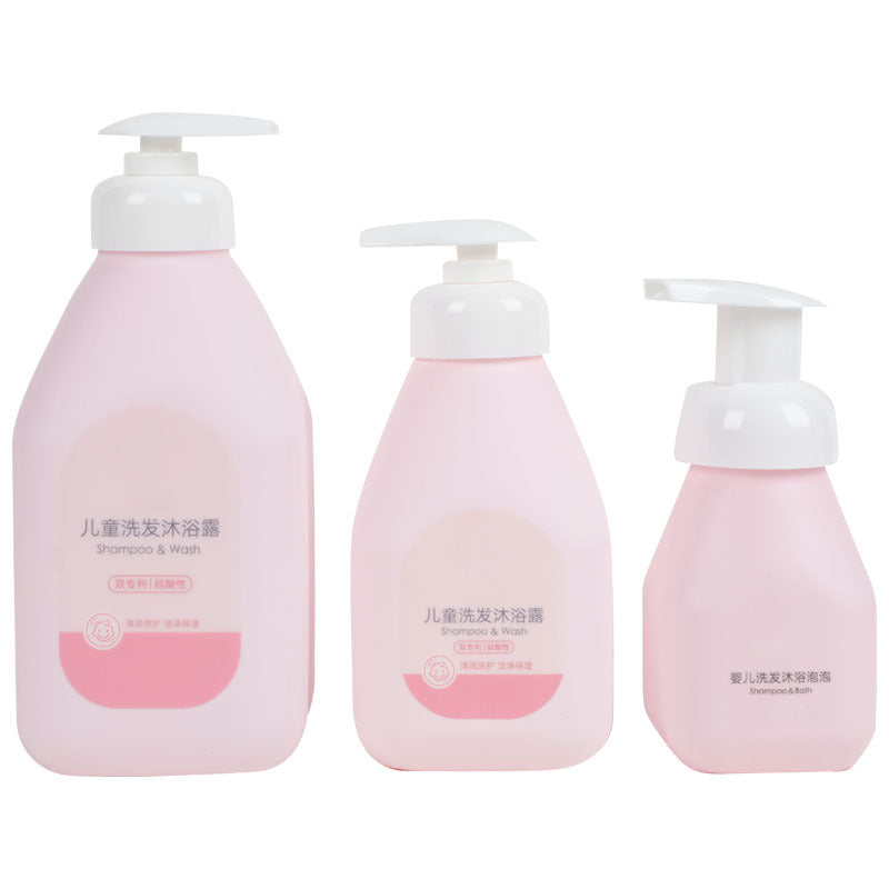 Shower Gel Shampoo Bottle PE Plastic Bottle Baby Lotion Empty Cosmetic Packaging Bottles