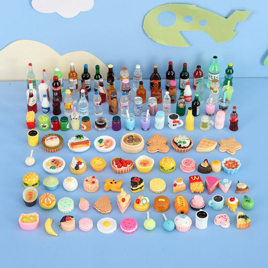 Cute Miniature Dollhouse Supermarket Food Snacks Mini Cake