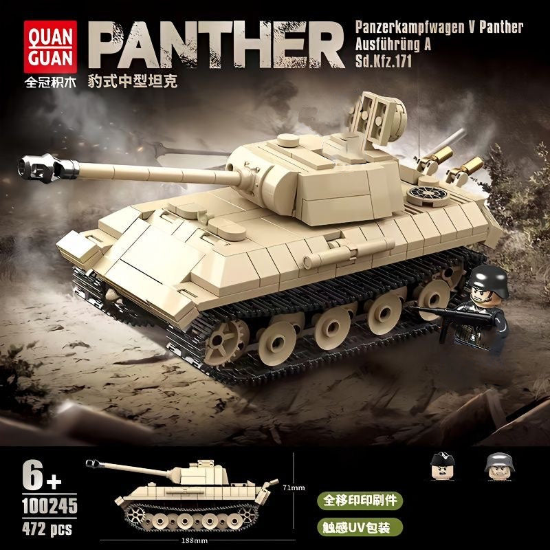 WW2 Military Panzer Panther Medium Tank