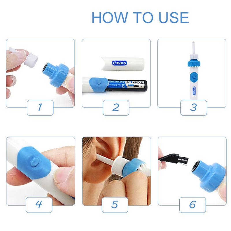 Silicon Ear Care Tool Vibration Painless Ear Cleaner