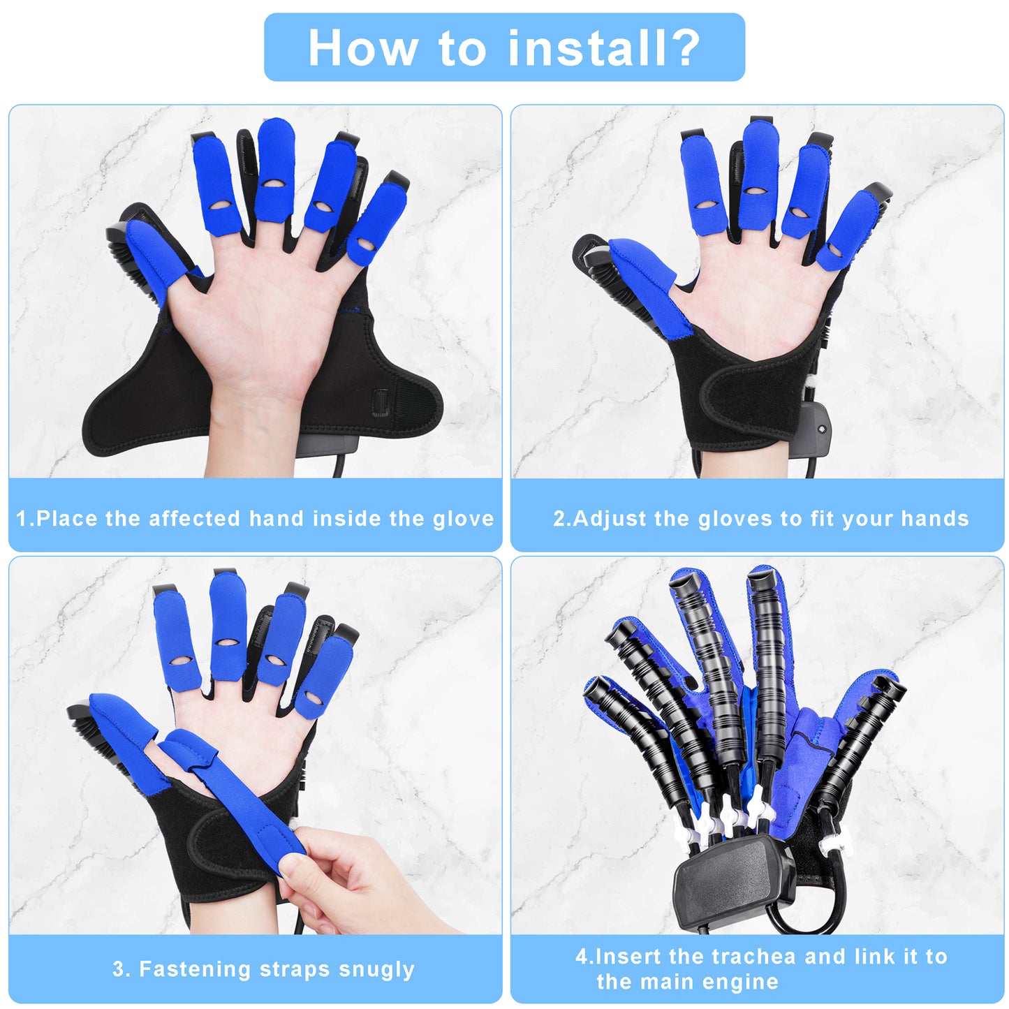 Rehabilitation Robot Gloves Wireless Mirroring Stroke