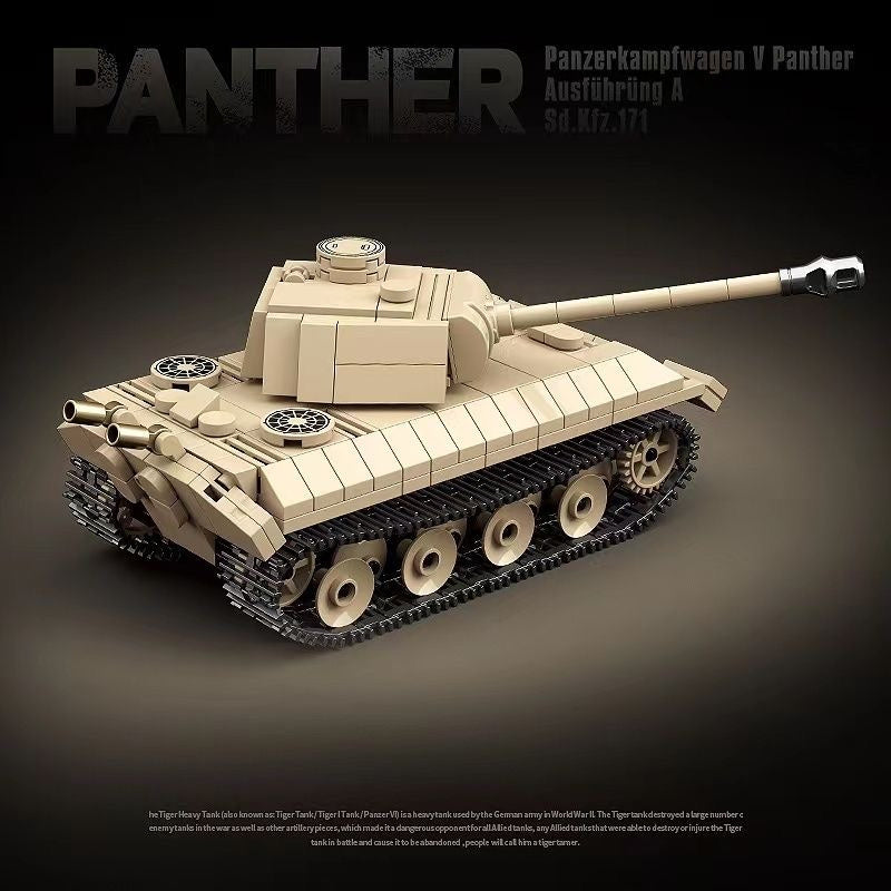 WW2 Military Panzer Panther Medium Tank