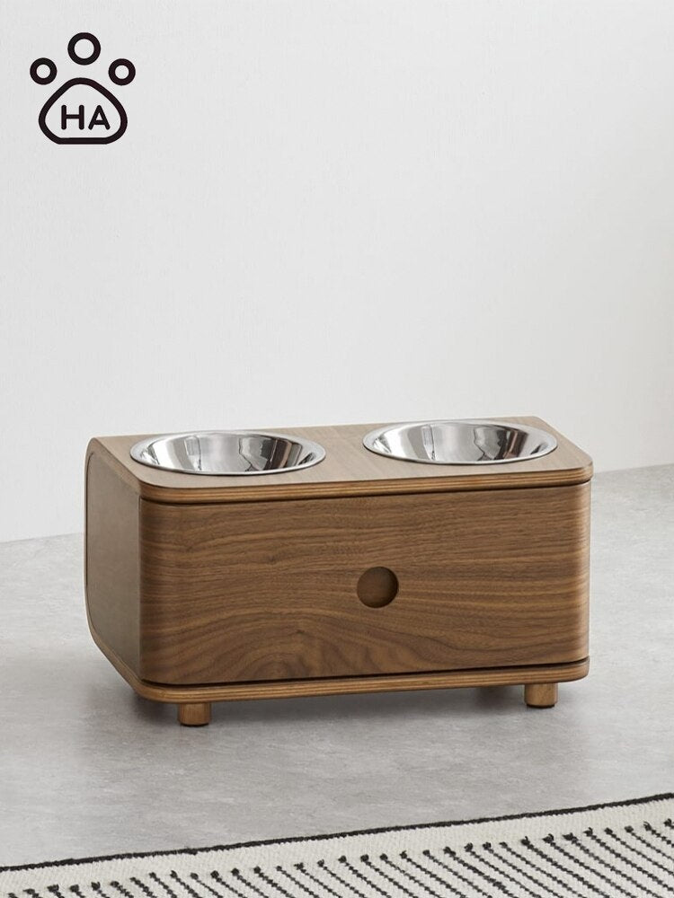 Luxury Branded Cat Double Bowls