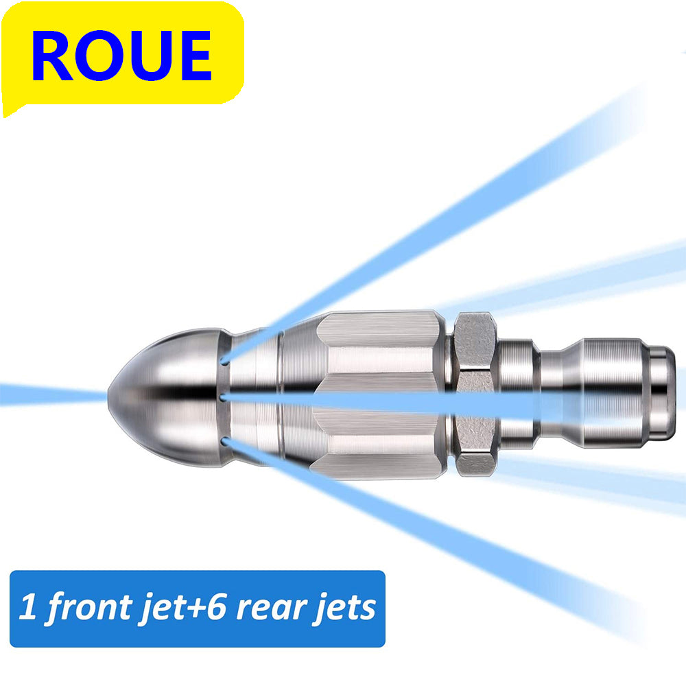 ROUE G1/4" Quick Connectornozzle sewer cleaning high pressure