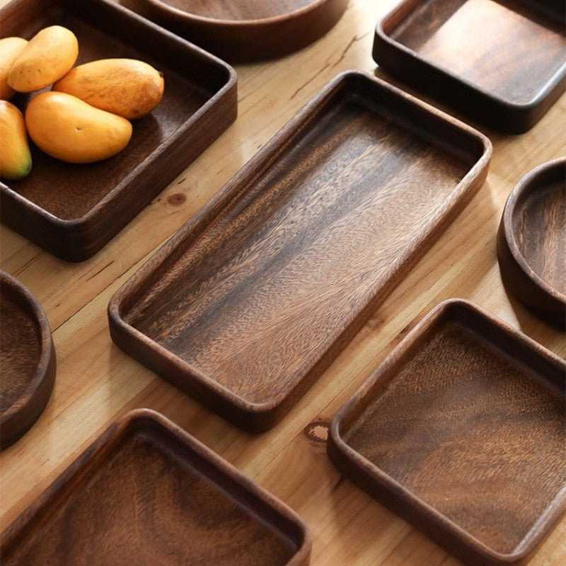 Black Walnut Snacks Trays Eco