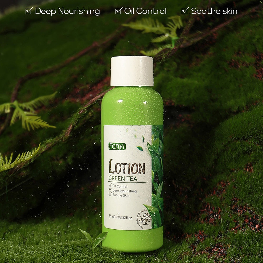 Natural Green Tea Face Lotion Deep Nourishing