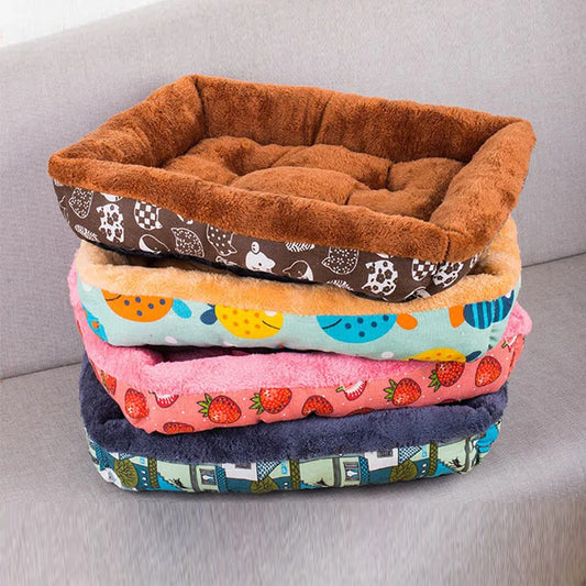 Soft Pet Bed Flannel Thickened Pet Fleece Dog