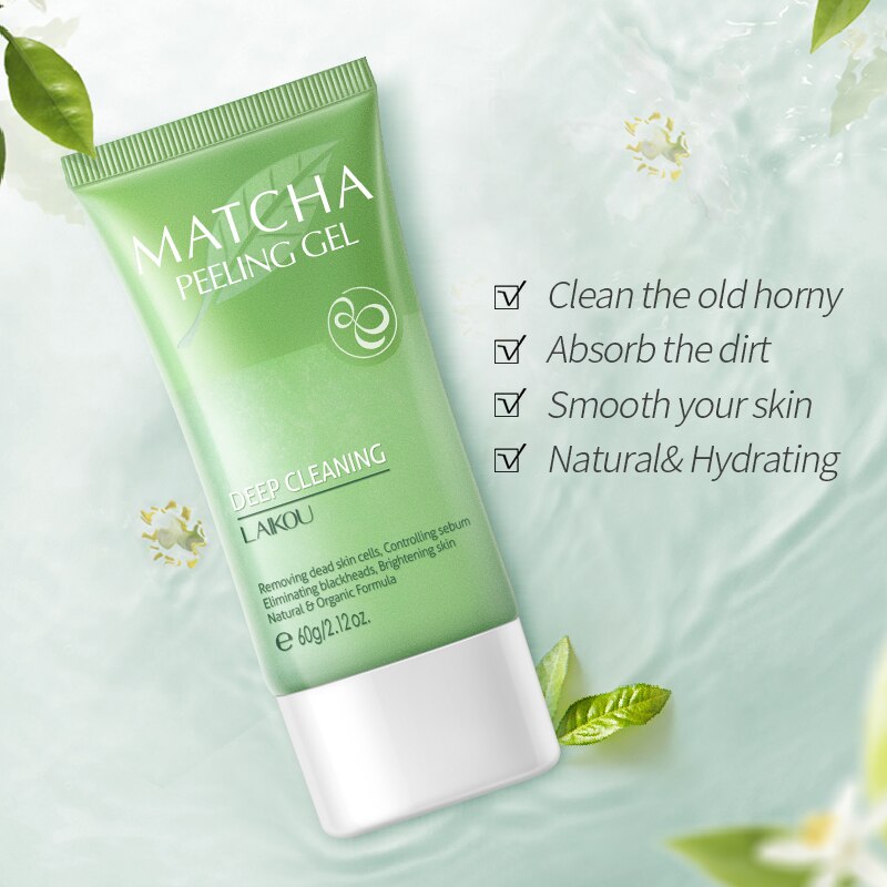 60g Matcha Essence Exfoliator Gel Facial Scrub