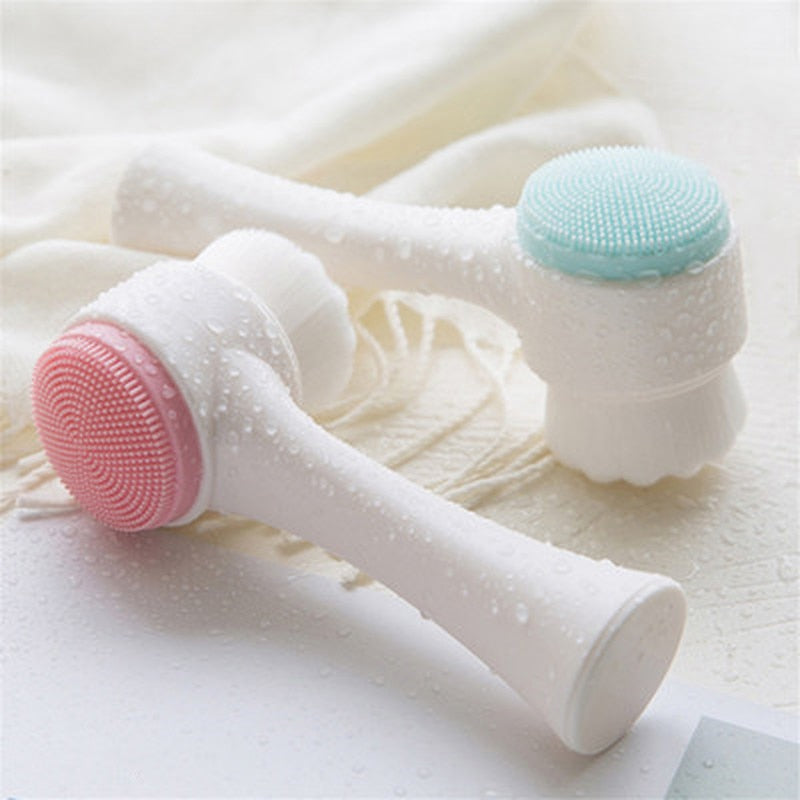 Silicone Face Cleansing Brush Double-Sided