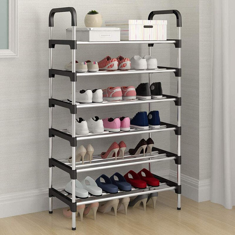 Simple Multi Layer Shoe Rack Stainless Steel