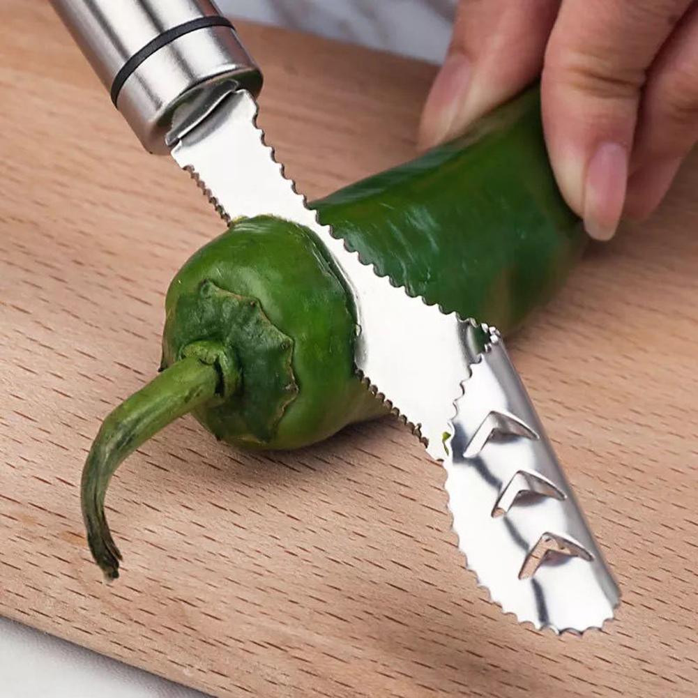 Stainless Steel Cut Pepper To Core Household