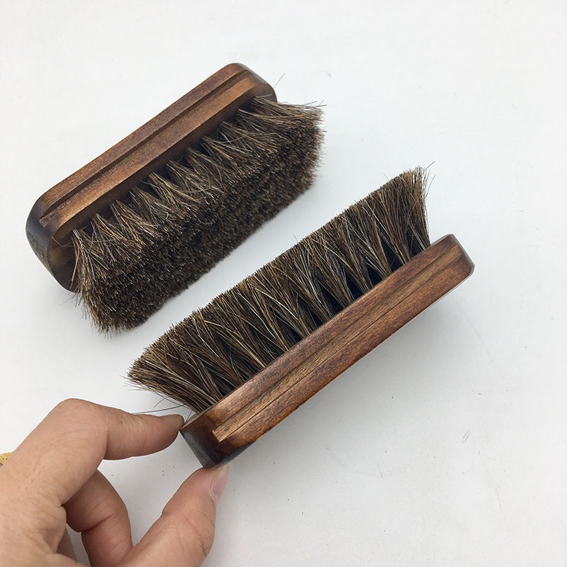 Grinding Horse Hair Shoes Cleaner Pony Brush Polishing Tools