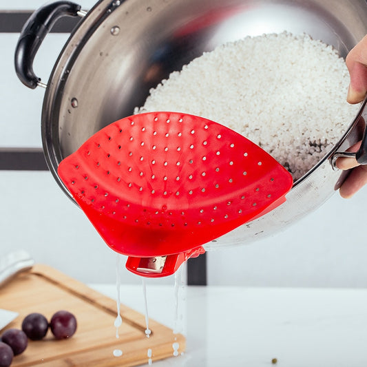 1pcs Silicone Pan Strainers Pot Colanders