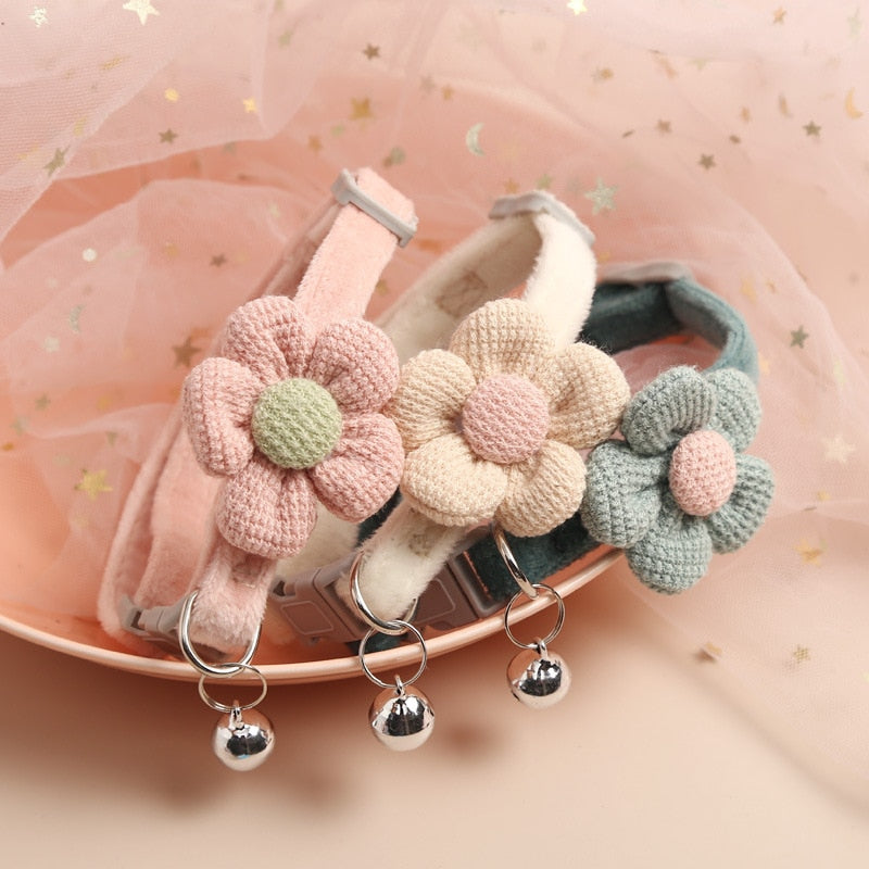 New Cute Flower Pet Cat Cat Collar