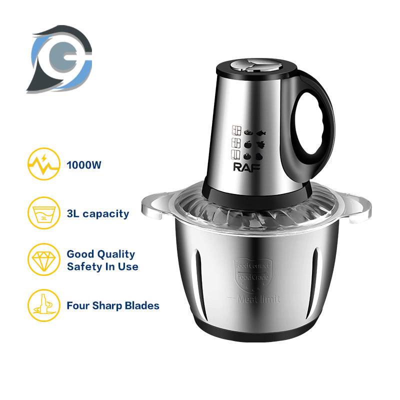 EXSAMO 2 Speeds 1000W Electric Food Processor