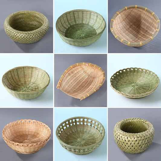 Handmade Bamboo Rattan Basket