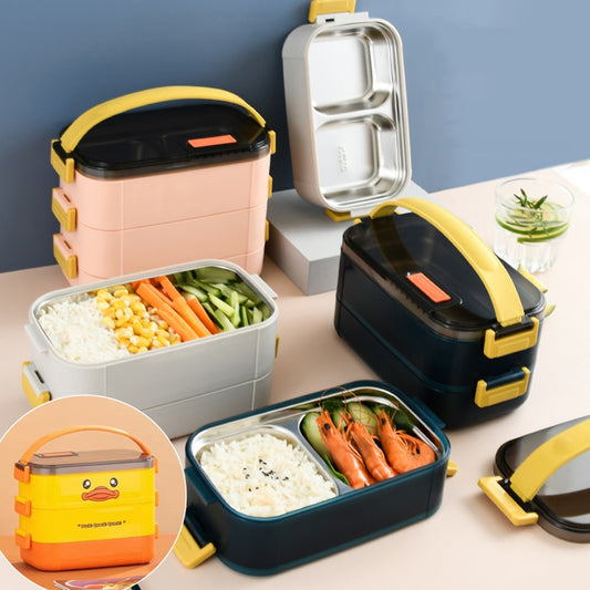 304stainless steel lunch box double-layer