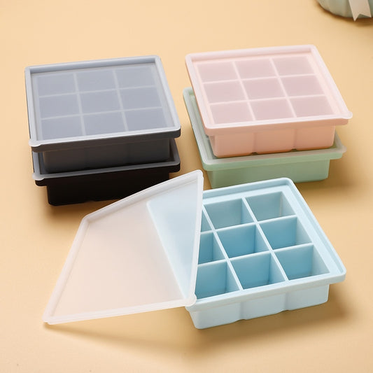 9 Grid Silicone Ice Tray Creative DIY Ice Cube