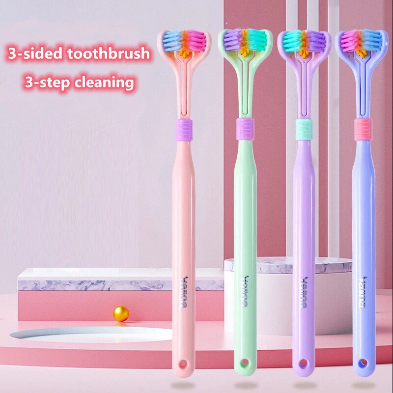 360 Degree Three-sided Soft Bristle Toothbrush