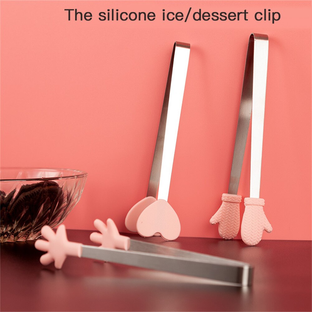 Creative Small Palm Silicone Food Tongs