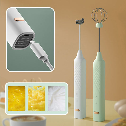 Handheld Electric Milk Frother 3 Speeds Egg Mixer