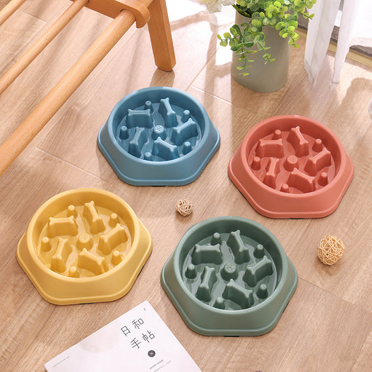 Dog Bowl Anti-choking Slow Food Bowl Dog Feeder