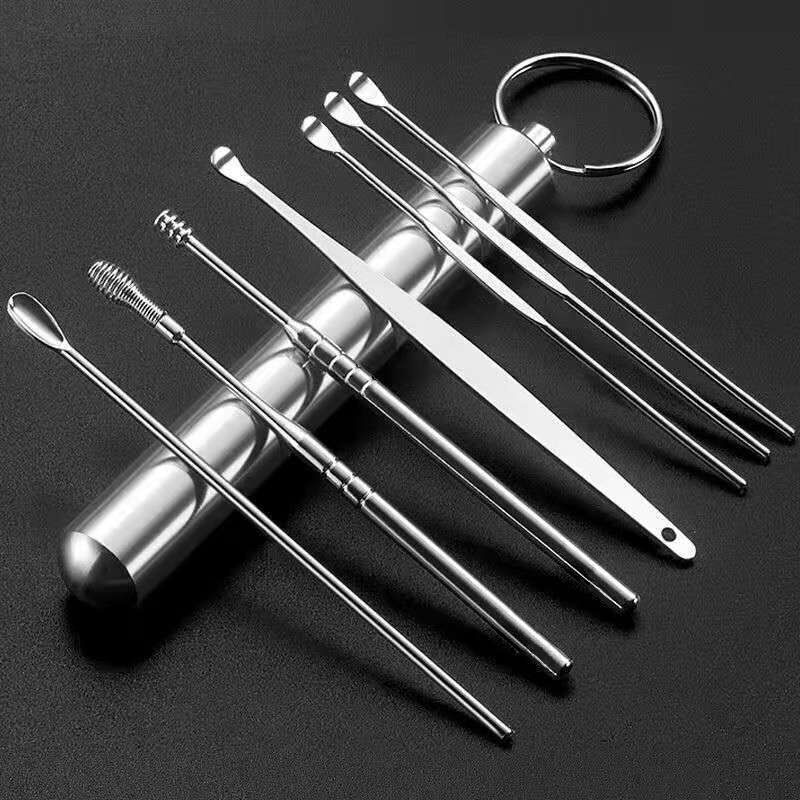 6/7pcs Stainless Steel Ear Pick Wax