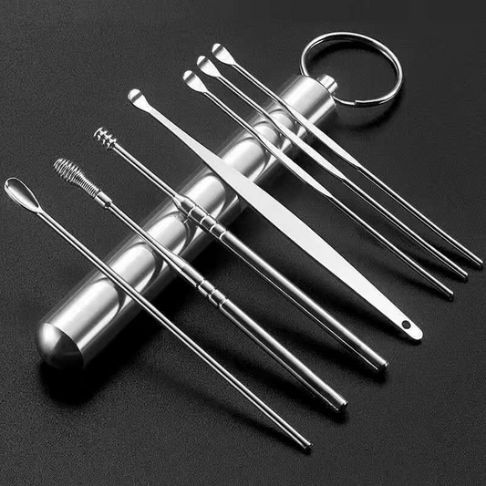 6/7pcs Stainless Steel Ear Pick Wax