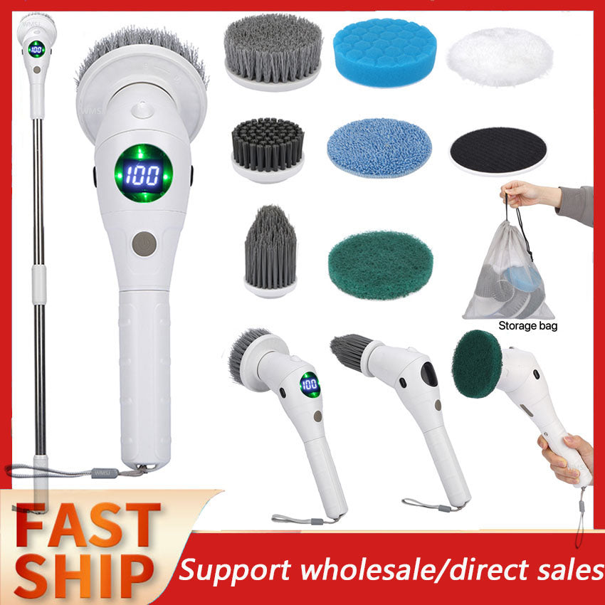 New Electric Cleaning Brush Bathroom Kitchen Brush