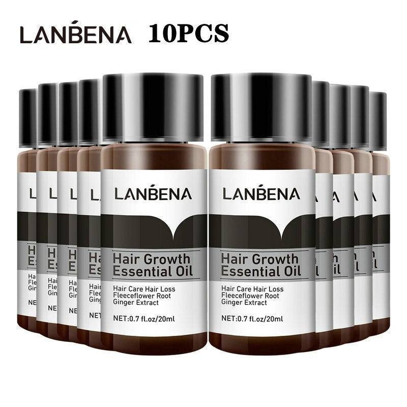 10PCS LANBENA Hair Growth Essence Hair Care