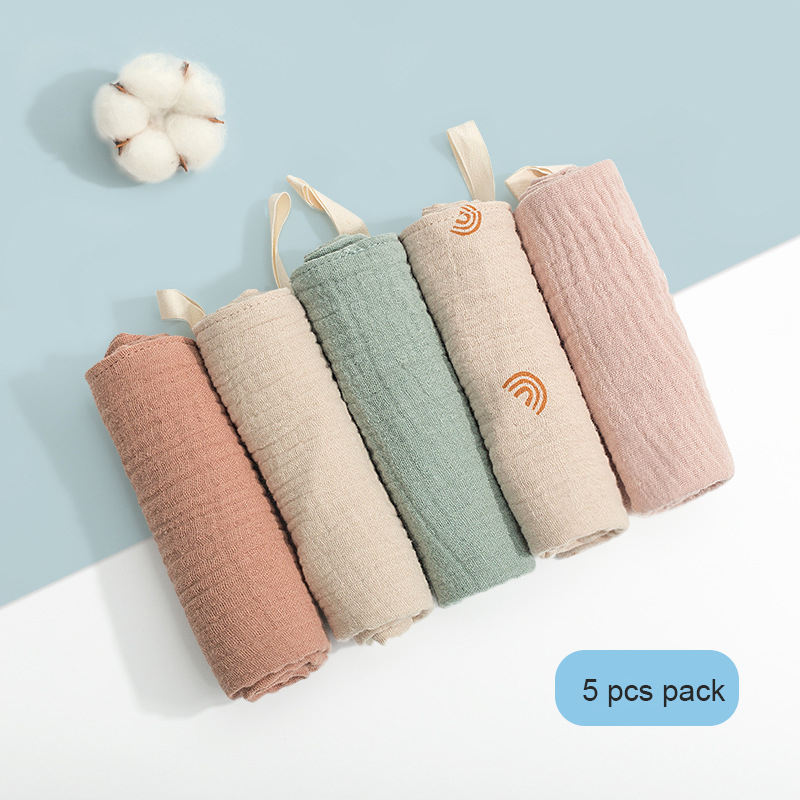 5 Pcs Absorbent Washable Organic Cotton Gauze