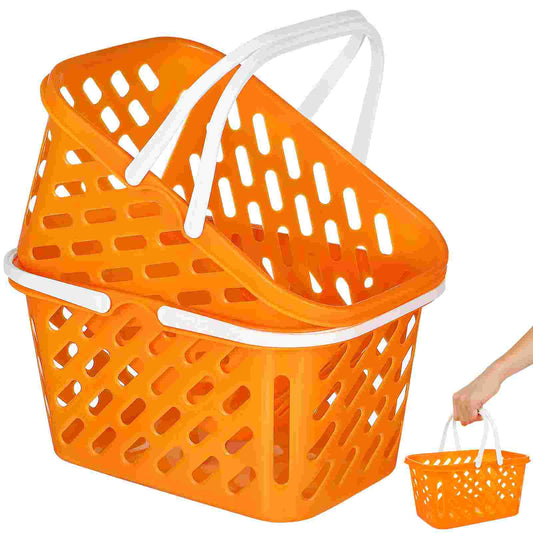 2 Pcs Toy Baskets Grocery Fruit