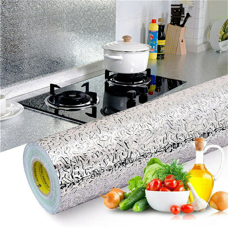 Modern Kitchen Stickers Waterproof Self-adhesive Stickers Oil-proof Classic Wall Stickers