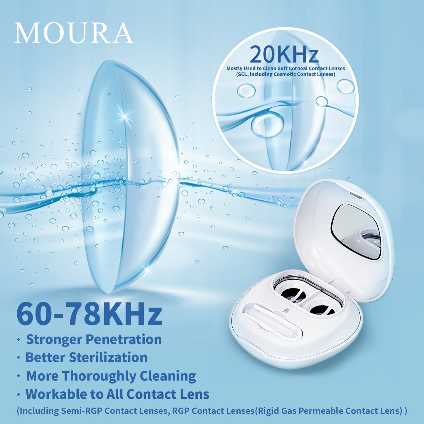 MOURA Contact Lens Ultrasonic Cleaning Machine