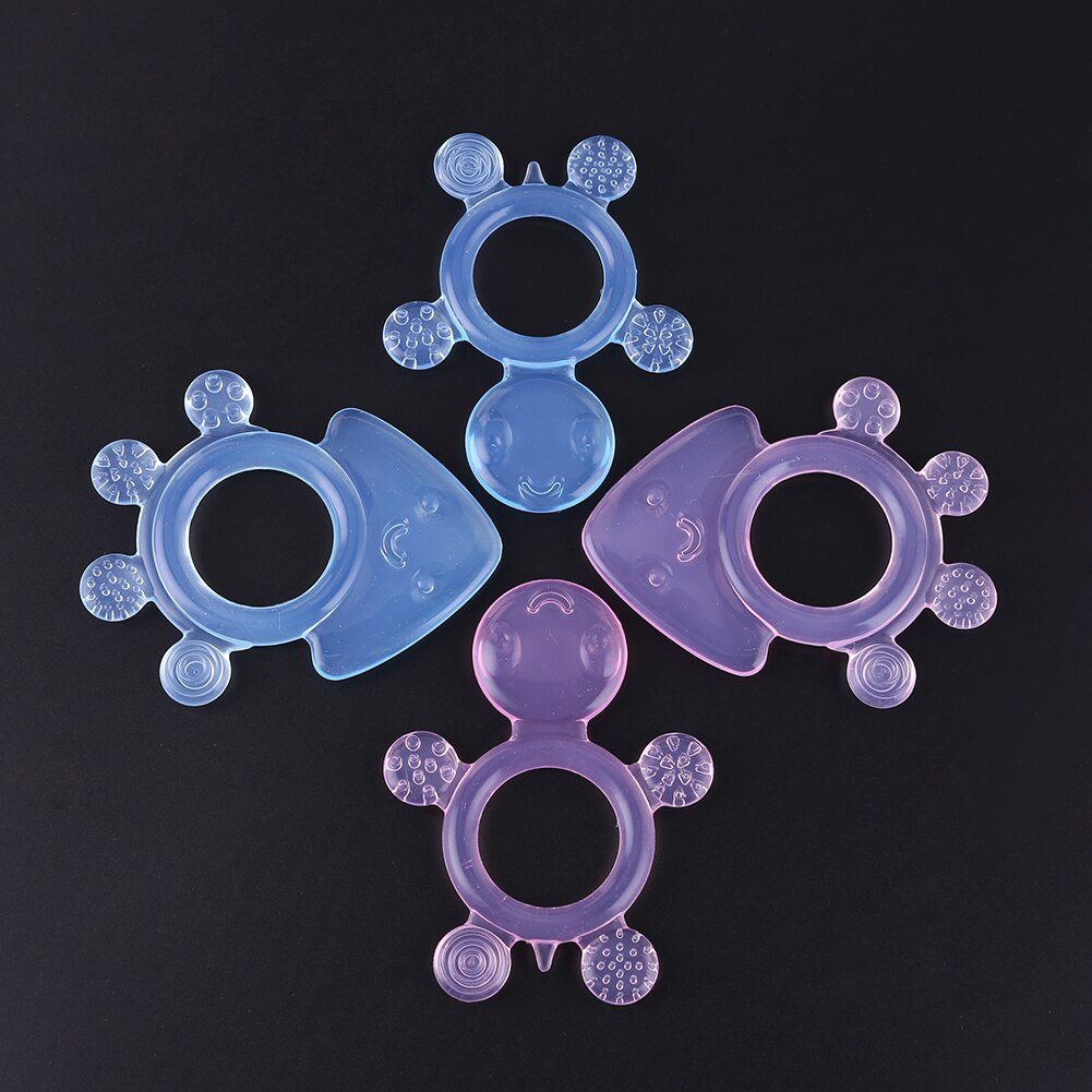 8-1pc Silicone Baby Teethers Turtle Safety